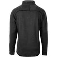 thumbnail image 3 of Men's Cutter & Buck Bobby Bowden Heather Charcoal Florida State Seminoles Big & Tall Mainsail Half-Zip Pullover Jacket, 3 of 3