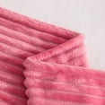 thumbnail image 3 of Ntbay Plush Flannel Fleece Twin Blanket, Soft Lightweight Fuzzy Luxury Bed Blanket for Couch Sofa Bed All Seasons, 60"x80", Coral Pink, 3 of 5