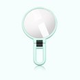 thumbnail image 1 of Espejo de tocador giratorio flexible de doble cara, de metal, con aumento de 15x, ideal para mujeres y niñas (blanco)., 1 of 1