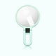 thumbnail image 1 of Espejo de tocador giratorio flexible de doble cara, de metal, con aumento de 15x, ideal para mujeres y niñas (blanco)., 1 of 1