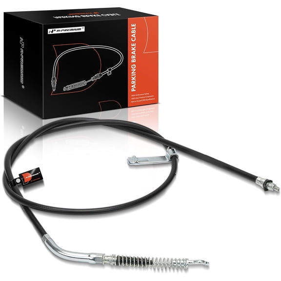 A-Premium Rear Passenger Side Parking Brake Cable Assembly Compatible with Ford Models: F-250 Super Duty F-350 Super Duty 2000-2004, F-450 Super Duty 2000 - Replace# YC3Z2A635BB