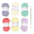 thumbnail image 2 of Hilados 6 Rollos De Hilo Scrubby Sparkle Pastel Glitter Para Ganchillo Paño De Cocina Bolsa De Muñeca Tejida A Mano Con Ganchillo, 2 of 7