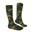 thumbnail image 3 of Daiia Sports Socks Carnival Mardi Gras3 Printed Novelty Crew Socks for Men Women Knee High Socks Cotton Socks Soft & Breathable Support Unisex Socks, 3 of 9