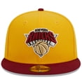thumbnail image 2 of Men's New Era Yellow/Red New York Knicks Fall Leaves 2-Tone 59FIFTY Fitted Hat, 2 of 6