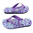 thumbnail image 4 of PEASKJP Women Flip Flops Womens Summer Sandals Summer Platform Flip Flop Thong Beach Light Wedge Sandal Slipper, Purple 40, 4 of 4