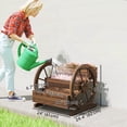 thumbnail image 3 of Outsunny Wooden Wagon Planter Box, Decorative 3-Tier Raised Garden Bed, 3 of 10