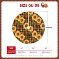 thumbnail image 2 of Disketp Yellow Black Plaid Sunflower Christmas Tree Skirt, Christmas Tree Decorations, Christmas Decor, Tree Mat Decoration(30-48IN)-36", 2 of 6