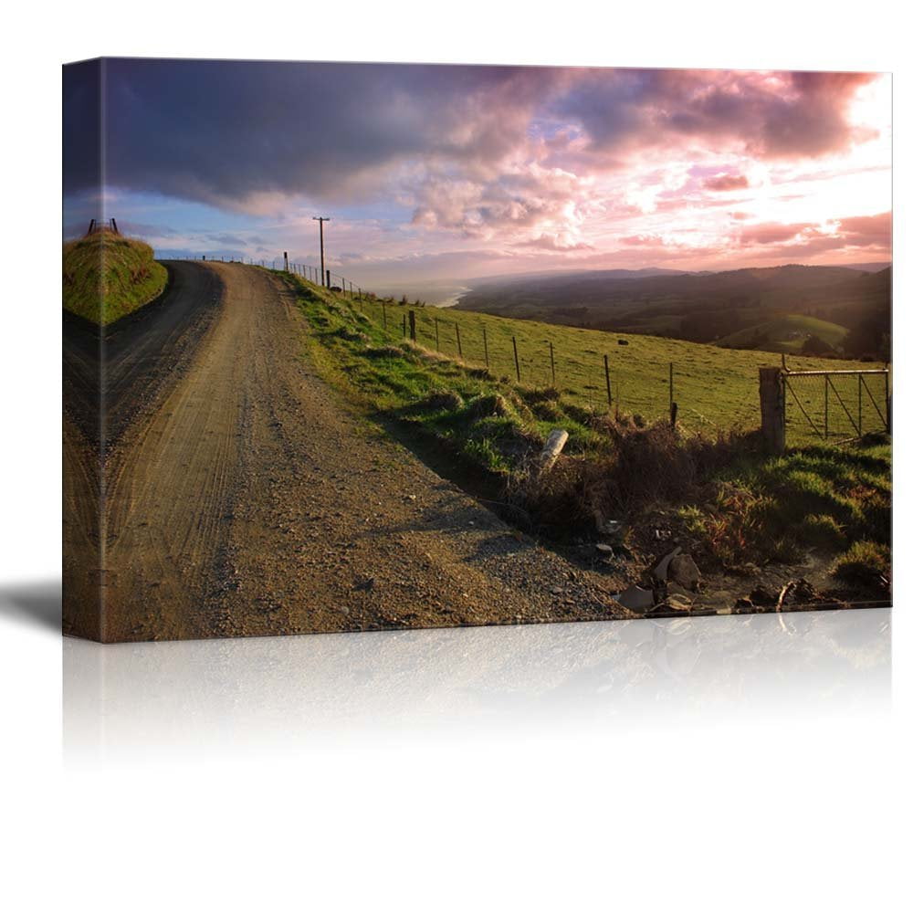 Canvas Prints Wall Art - Beautiful Scenery/Landscape Evening Country ...