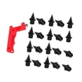 thumbnail image 4 of 20x Clavos para zapatas de oruga con llave Accesorios resistentes Prácticos Ligeros Cortos Negro, 4 of 9