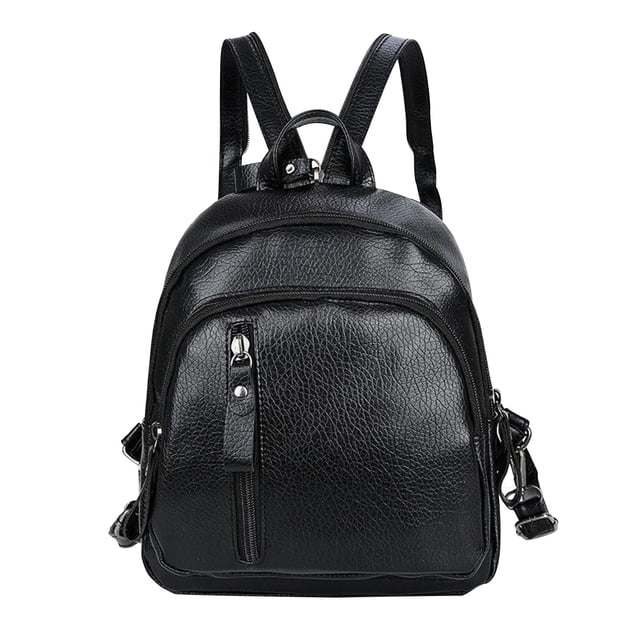 Mini Genuine Leather Backpack For Women Convertible Backpack Purse Shoulder Handbag Crossbody Bag 4 In 1 To Carry