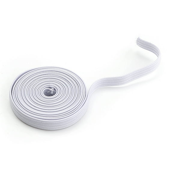 Unique Bargains Rubber Elastic White String Sewing Pants Band, 6.6Ft