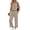 Grey Khaki, variant on Fantaslook Womens Two Pieces Sets Summer Outfits Tank Tops and Wide Leg Pants Matching Sets Casual Loungewear
