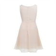 thumbnail image 2 of TiaoBug Big Girls Sleeveless Chiffon Wedding Dress Princess Christmas Party Gown 4-14, 2 of 7