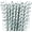 Black, variant on Pack of 300 Silver Foil Swirls Biodegradable 4-Ply Paper Drinking Straws (Compostable, Non-toxic, BPA-free)