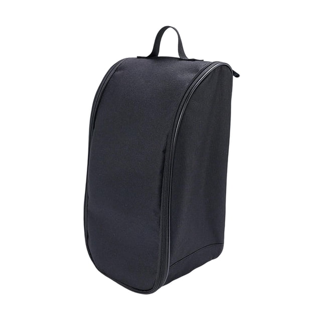 Bolsa para zapatos de fútbol para viaje, portátil, lavable, de tela Oxford, organizador de zapatos de fútbol negro