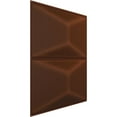 thumbnail image 2 of Ekena Millwork 11 7/8"W x 11 7/8"H Aberdeen EnduraWall Decorative 3D Wall Panel, Universal Aged Metallic Rust (Covers 0.98 Sq. Ft.), 2 of 5