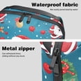 thumbnail image 4 of Santa Claus USB Organizer Oxford Cloth Waterproof Electronic Gadget Storage Bag 5.9x9.44x3.14 in Hard Drive Case Portable Small Box Cell Phone Charger Cord Organizer, 4 of 6