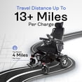 thumbnail image 6 of Alton Mobility - SHAWK - Reclining Foldable Lightweight Electric Wheelchair 500W Motor 330 lbs 13 Miles - Black, 6 of 11