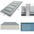 thumbnail image 2 of SAINSPEED Japanese Floor Mattress, Japanese Futon Mattress, Foldable & Portable Camping Mattress with Washable Cover, Gray, 2 of 8