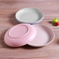 thumbnail image 4 of 4pcs Lightweight Wheat Straw Plates-degradable Wheat Straw Plates, 4 of 5