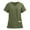 Army Green002, variant on V-Neck Nurse Scrub Top for Women with 3 Pockets and Tuckable,Lightweight and Breathable, Purple XL