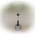 thumbnail image 3 of Alpine Corporation 10" Outdoor Metal and Glass Hanging Solar Warm White LED Lantern Light, Black, 3 of 11
