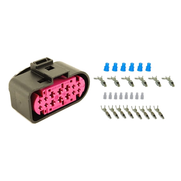 1x Connector 14-way for Headlight 1J0 973 737 w/out wire