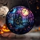 thumbnail image 5 of Xihbxyly Colgante de Castillo de Halloween con Vitrales, Diseño Intrincado, Decoración Llamativa para Porche o Ventana, Material Duradero, Perfecto para Fiestas o Decoración Del Hogar, Idea de Regalo, 5 of 7