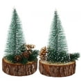 thumbnail image 4 of 2Pcs Mini Luminous Artificial Christmas Tree Party Decoration for Christmas(warm color), 4 of 7