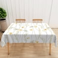 thumbnail image 2 of Nanqianyi Yellow Wildflowers Watercolor Style Rectangular Tablecloth Washable 60" x 120" for Kitchen, Dinner And Picnic Decor, 2 of 10