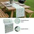 thumbnail image 5 of Green Flower Table Runner - 60 Inch Long, Kitchen Dining Table Runner Dresser Scarves, Watercolor Floral Botanical Line Drawing Print Farmhouse Decor for Coffee Tables Wedding Party Banquet, 5 of 8