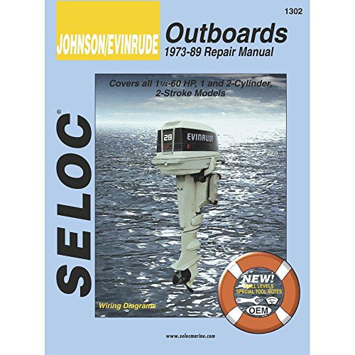 Johnson/Evinrude 1-2 Cyl Seloc Service Manual 1973-89 Outboard 