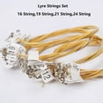 thumbnail image 4 of AFQH 1PC 15/16/19/21/24Strings Lyre Brass Strings Set Lyre Harp Nylon String Replacement Lyre Strings Beginners Instruments Parts, 4 of 6