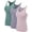 04# 3Pack:Blackish Green+Light Purple+Light Pink, variant on NELEUS Womens Tight Fitting Base Layer Dry Fit Tank Top 3 Pack,Black+Gray+White,US Size XS
