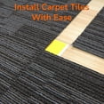 thumbnail image 3 of Carpet Tile Tape Double Sided 4" x 4", 125 Tabs Per Pack, Adhesive Connectors for Hardwood Floors, Stair Treads, Tile Floors, 3 of 9