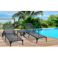 thumbnail image 6 of HOMEFUN Patio End Table, Outdoor Square Cast Aluminum Side Table, Antique Bronze, 6 of 8