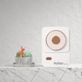 thumbnail image 4 of Mini ventilador de escritorio portátil de 3 velocidades Enfriador de aire Wdftyju pequeño silencioso para oficina y aire libre ABS sin aspas recargable por USB, 4 of 8