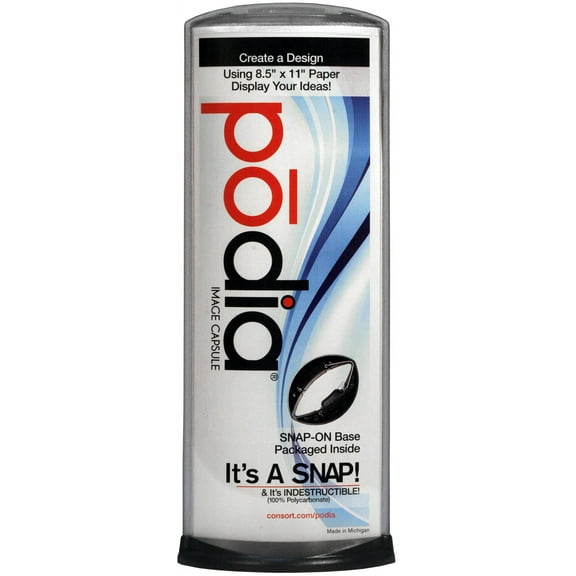 Podia DisplayĀ®, standard with Tabletop and Wall base