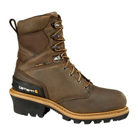 Carhartt CML8369 Crazy Horse Brown Waterproof Insulated Logger Boot This button opens a dialog that displays additional images for this product with the option to zoom in or out. - Carhartt CML8369 Crazy Horse Brown Waterproof Insulated Logger Boot