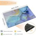thumbnail image 3 of Blue Abstract Marble Doormat, Indoor Outdoor Decor Patio Mats Entrance Door Mats Non-Slip Outside Inside Floor Mat Rugs for Home Decor 17x30 Inch，House Warming Gift, 3 of 6