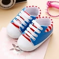 thumbnail image 4 of JINMGG Clearance Newborn Infant Baby Girls Crib Shoes Soft Sole Anti-slip Sneakers Bandage Shoes, 4 of 4