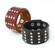 thumbnail image 4 of Moda hombre joyería cuero cinturón ancho pulsera estilo Punk muñequera Negro jinwen De ancho brazalete de cuero, 4 of 8