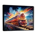thumbnail image 2 of Designart "modern Background Train" Transportation Floater Framed Wall Art Living Room, 2 of 7