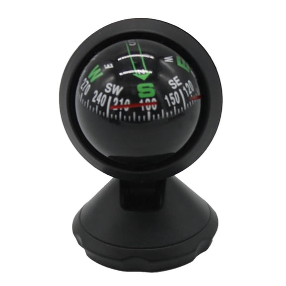 RAPOBRIX Car Compass, Black Built- Navigation for Vehicles Boat Marine Car Accessories