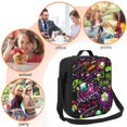 thumbnail image 5 of Invader Zim Lunch Bags Insulated Lunch Box Container Adjustable Cooler Tote Bag Shoulder Bag, 5 of 8