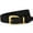 Black, variant on JASGOOD Women Suede Leather Belt for Jeans Fashion Gold Buckle Ladies Waist Belts
