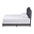 thumbnail image 3 of Baxton Studio Samantha Modern and Contemporary Grey Velvet Fabric Upholstered Full Size Button Tufted Bed, 3 of 9