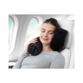 thumbnail image 3 of Almohada de viaje Brookstone Free Form de espuma viscoelástica negra, 3 of 6