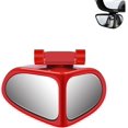 thumbnail image 1 of HD Car Blind Spot Elimination Mirror,New Car Side Mirror Blindspot, 360° Rotatable Adjustable Rain/Fog Resistant Rear View, Wide-Angle Dual-View Auxiliary Side Blind Spot Mirrors (Red, Left), 1 of 7
