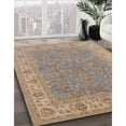 thumbnail image 2 of Ahgly Company Indoor Rectangle Mid-Century Modern Dark Almond Brown Oriental Area Rugs, 7' x 9', 2 of 6
